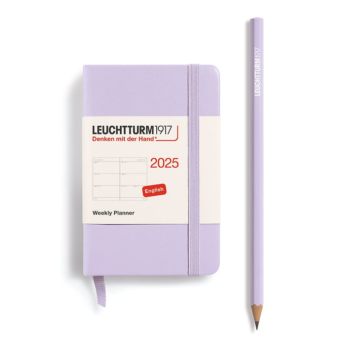 Agenda Semainier Mini (A7) 2025, Lilac, Anglais