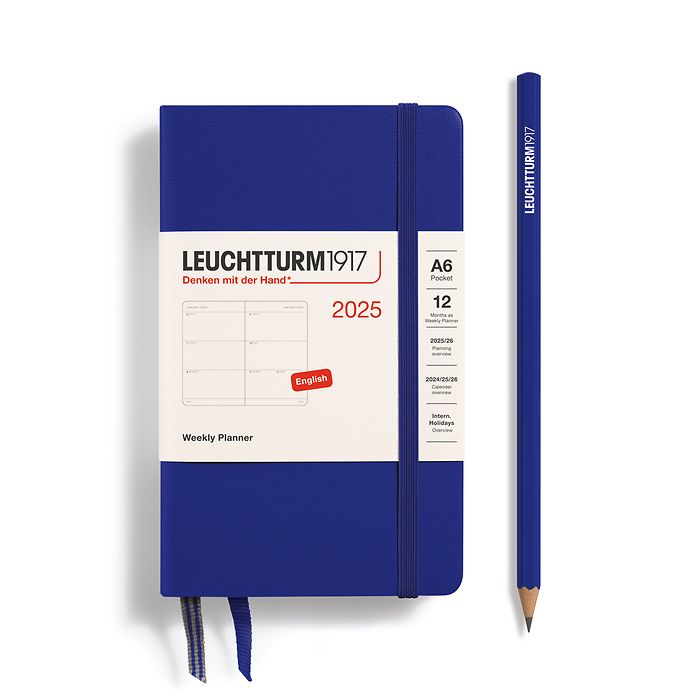 Agenda Semainier Pocket (A6) 2025, Ink, Anglais