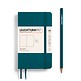 Carnet de notes Pocket (A6), couverture souple, 123 pages numérotées, Pacific Green, blanc